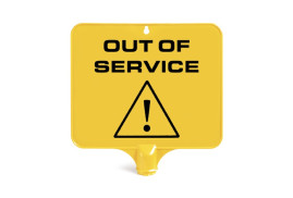 Табличка TTS Не работает (36см, квадратная, немецк. яз)