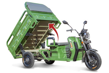 Трицикл электрический Rutrike Маяк 1600 60V/1000W (серый)