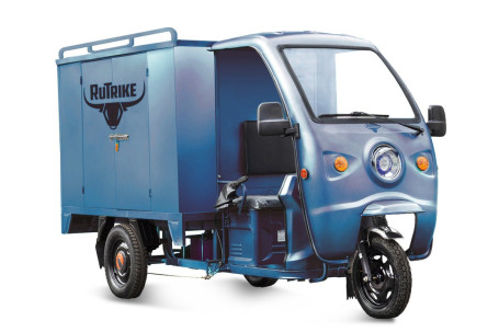 Трицикл электрический Rutrike КАРГО 1800 60V1000W (темно-синий)