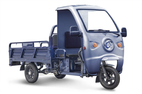 Трицикл электрический Rutrike D4 КАБИНА 1800 (60V, 1200W, синий) (025588-3123)