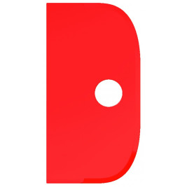 Скребок ручной Haug Bursten (230мм, без ручки, красный)