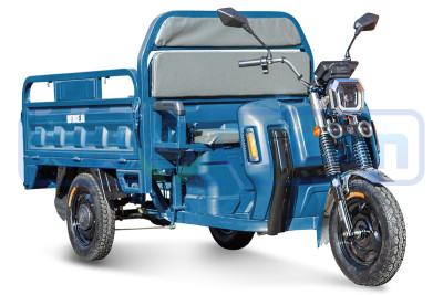 Трицикл электрический Rutrike Маяк 1600 60V/1000W (синий)