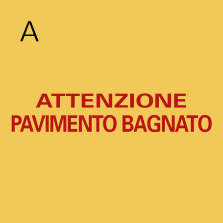 Указатель TTS &quot;Осторожно мокрый пол&quot; (полипроп, 2хсторонний, русск и англ)