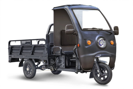 Трицикл электрический Rutrike D4 КАБИНА 1800 (60V, 1200W, черный) (025588-3139)
