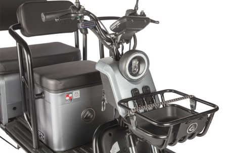 Трицикл электрический Wanshida UM+ (60V, 1000W, серый) (0000314-3100)