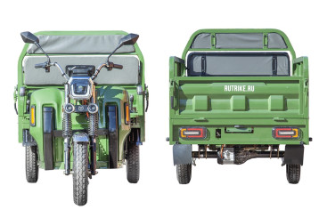 Трицикл электрический Rutrike Маяк 1600 60V/1000W (зеленый)