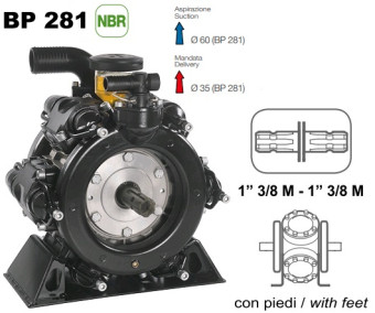 Мембранный насос Comet BP281 (20 бар, 248 л/мин, ВОМ 1"3/8)