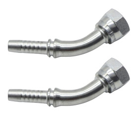 Фитинг высокого давления BSP (DN25, 1"г, 45гр, оцинк) Robin