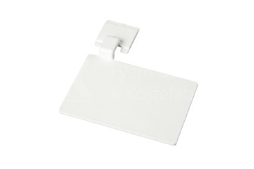 Значок маркировочный для алюминиевого рельса FBK (110х75 мм, белый)