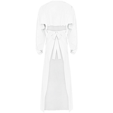 Фартук с рукавами Reiko aproLin eco+ (белый, Дл-135см)