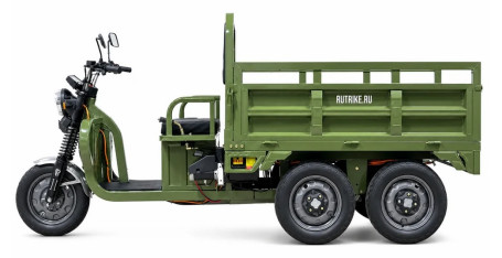 Трицикл электрический Rutrike Каскад 1600 60V 1500х2W (зеленый) (026655-3295)