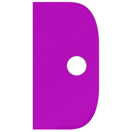 Скребок ручной Haug Bursten (230мм, без ручки, фиолетовый)