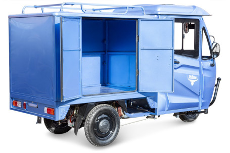 Трицикл электрический Rutrike КАРГО Кабина Дуал (темно-синий)