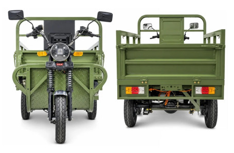 Трицикл электрический Rutrike Каскад 1600 60V 1500х2W (серый) (026655-3296)