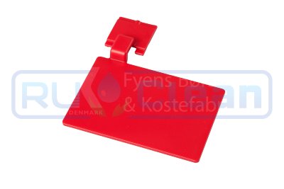 Значок маркировочный для алюминиевого рельса FBK (110х75 мм, красный)