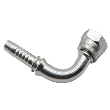 Фитинг высокого давления BSP (DN06, 1/4г, 90гр, оцинк) Robin