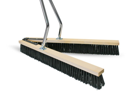 Щетка для пола TTS (V-образная, 80см, дерев. основ, жесткий, ручка)