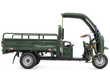 Трицикл электрический Rutrike D4 КАБИНА 1800 (зеленый)