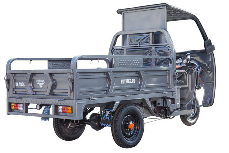 Трицикл электрический Rutrike D4 NEXT КАБИНА 1800 (красно-серый) (023400-3332)