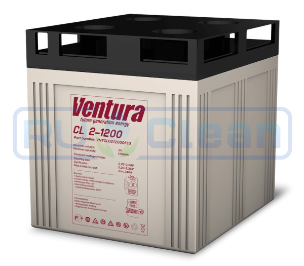 Тяговый аккумулятор Ventura CL 2-1200 (2В, 1200Ач, AGM)