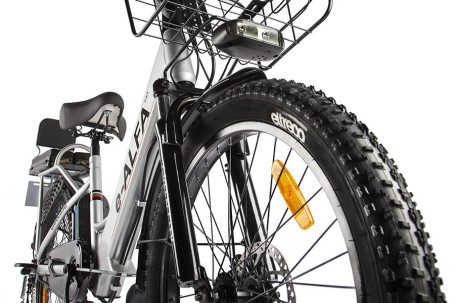 Электровелосипед GREEN CITY e-ALFA Fat (серебристый)