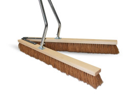 Щетка для пола TTS (V-образная, 80см, дерев. основ, средний, ручка)