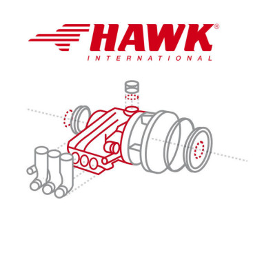 Комплект уплотнений насоса HAWK NPM d18мм (3 поршня, большой)