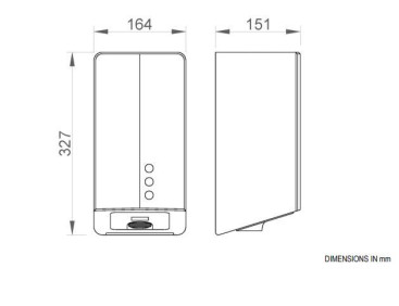 Сушилка для рук Nofer FUGA EVO 800 W (с UVC лампой, матовая)