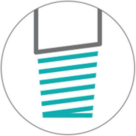 Щетка TTS ручная (23см, пластик, синий ворс)