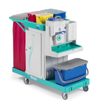 Тележка TTS Magic System 800S (20л, 4х4л, система дозации, 2 держ. мешка)