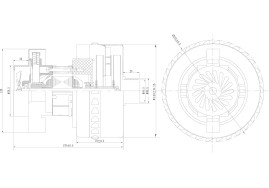 Вакуумный мотор Метлана (220В, 600Вт)