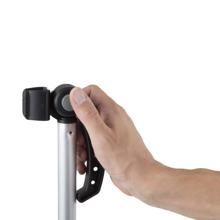 Совок TTS Clip (крышка, пластик, складная ручка, черный)