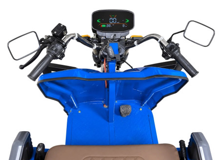 Трицикл электрический Rutrike Дукат NEXT 1500 (72V, 1500W, серый) (027508-3362)