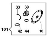 Ремкомплект Comet KIT110 (APS 141/166, мембрана NBR)