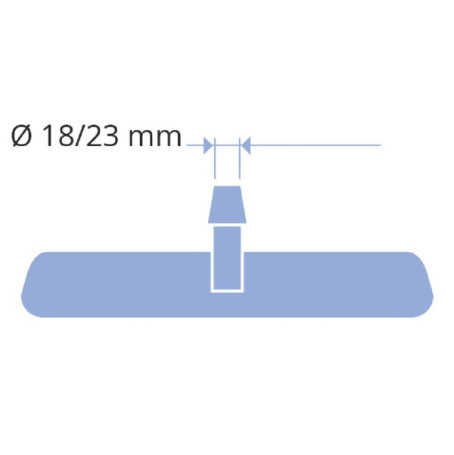 Рамка со спонжем TTS BLIK (40см, полипропилен, серо-зеленый)
