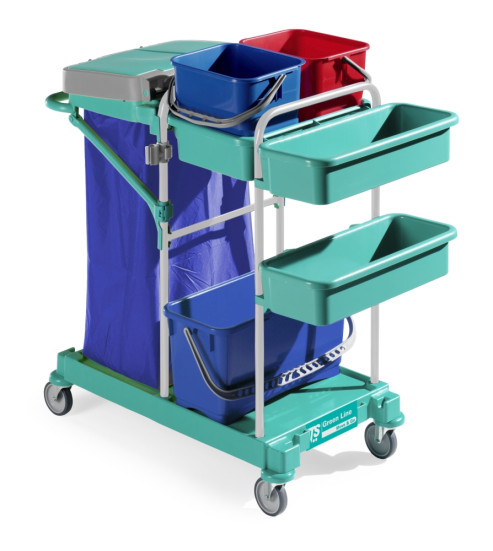 Тележка TTS Green Line 60 (20л, 2х12л, держ. мешка 120 л)