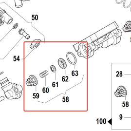 Клапан в сборе Comet (для IDS960, 1шт)
