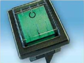 Кнопка (220В, 16А, зеленая)