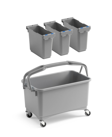 Набор TTS EROY E-09 (ведро 28 л, съемные модули, на колесах)