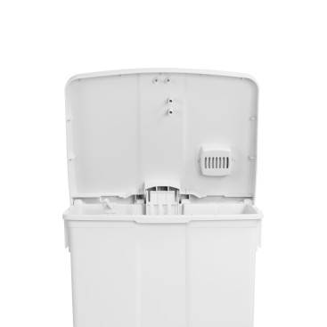 Контейнер мусорный TTS Derby (90л, зеленая крышка, серый)