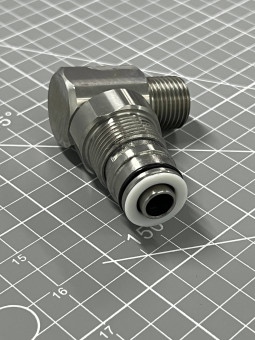 Переходник угловой 1/2ш-ш (нерж, вращ) RAMEX