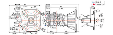 Насос высокого давления Comet AWD-K 4030G (15/207)