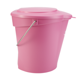 Крышка для ведра Vikan (розовый, 12л)