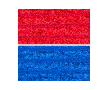 Моп двусторонний TTS (46х19.5см, микрофибра, для гладких полов, синий/красный)