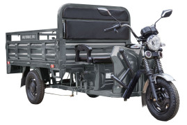Трицикл электрический Rutrike D4 NEXT 1800 (серый)