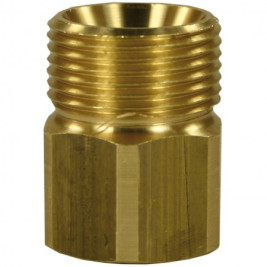 Переходник М22х1.5ш-3/8"г (400бар, лат) R+M