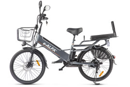 Электровелосипед GREEN CITY e-ALFA GL (темно-серый)