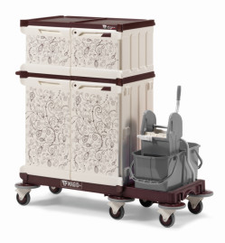 Тележка TTS MagicArt 23 Safety (1х15л, закрытая, 2 ящика, отжим TEC, рисунок KAPOK)