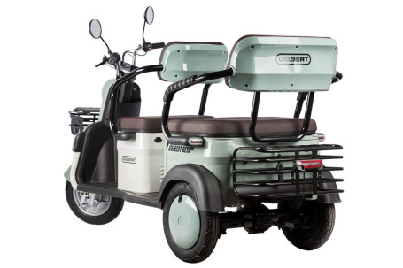Трицикл электрический Rutrike Gelbert Beta (48/60V, 800W, сине-белый) (0000256-3029)