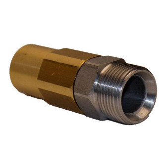 Переходник М22х1.5ш-1/4"г (350бар, нерж/лат, вращ, тип ST-301) R+M